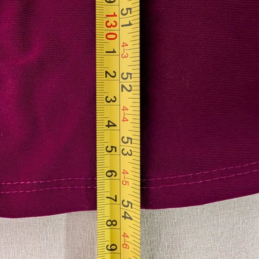 Evening Gown Magenta Berry Sweetheart Neckline Cold Shoulder Embellished Size 16 - Picture 11 of 14